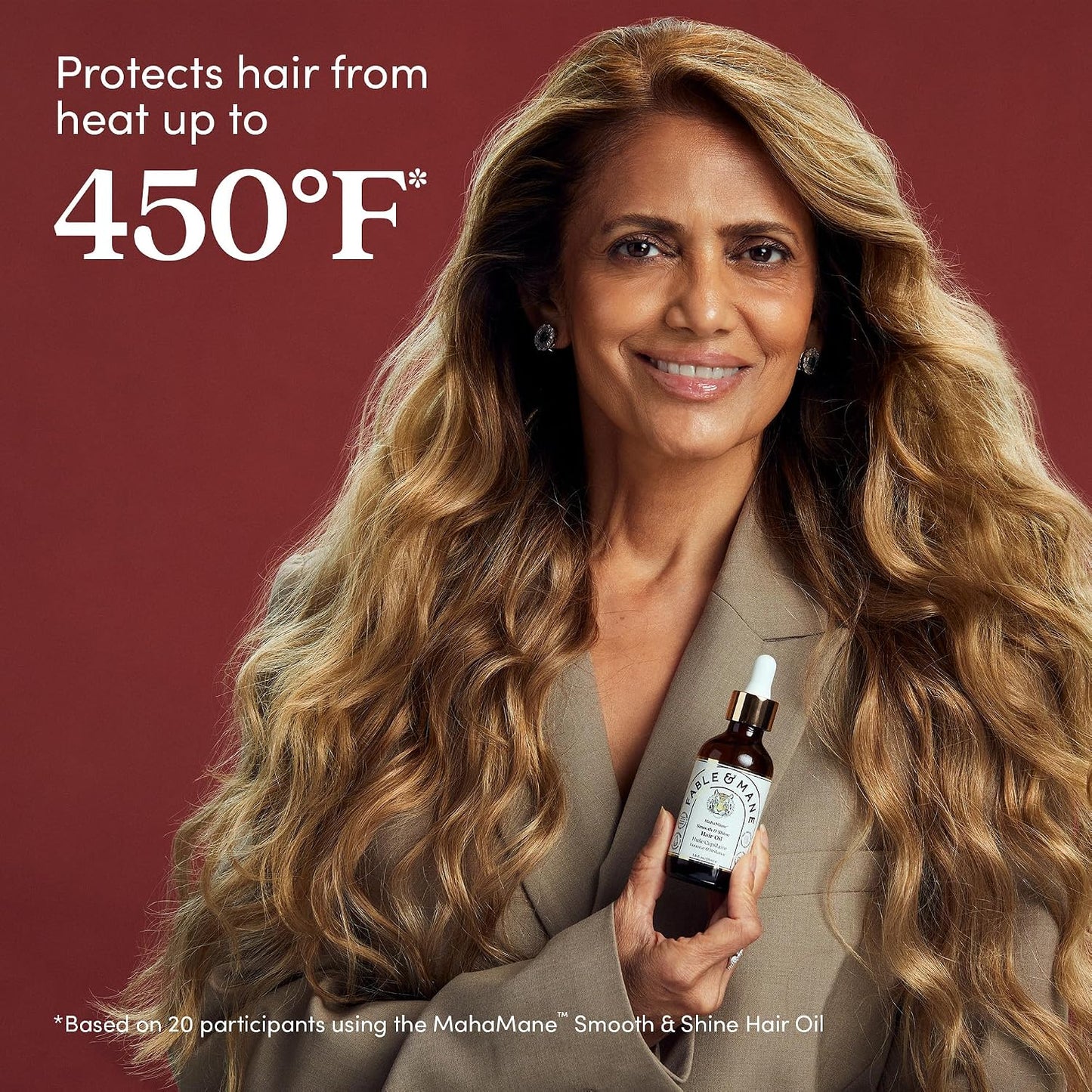 MahaMane Smooth & Shine Hair Serum - Protective Oil Treatment for Dry, Damaged Hair | 1.8 FL Oz