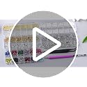 Nail Art Beads & Pearls Kit with Tweezers and Brush Tools