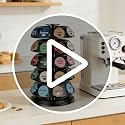 K Cup Holder for Keurig - 40 Pod Carousel Organizer with 360° Spin