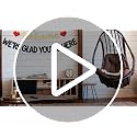 Welcome We're Glad You're Here Banner | Pre-Strung Wedding & Church Decor