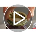 Tecnocap Wide Mouth Canning Lids & Bands - 12 Sets Red Gold