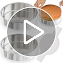 8 Inch Stainless Steel Cake Pan Set of 2 with Parchment Paper