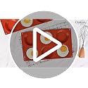 Ocmoiy Non-Stick Silicone Egg Mold Set - 4 Round Baking Molds (3 Inch)