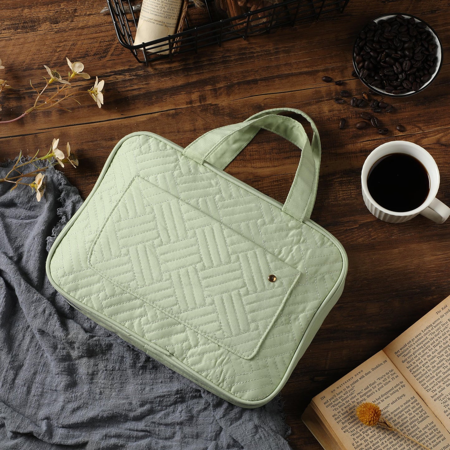 Ms. Pen- Travel Toiletry Bag Organizers, Sage Green