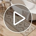 PADOOR Waffle Bath Mat - Super Absorbent, Non-Slip, 17"x28"