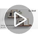 Walnut Floating Shelves Set - 14in Wall-Mounted Display Ledges