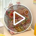 Hair Accessories Organizer 2PCS 3-Compartment Clear Acrylic Drawer Caddy for Girls