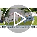 4 Pack Fishing Table Cloths - Bass Theme Party Decorations, 51.2" x 87"