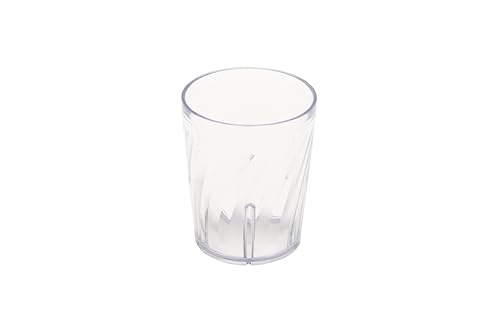 GET 6 oz Clear Plastic Juice Glass Set of 4 - Shatterproof, BPA-Free, Dishwasher Safe