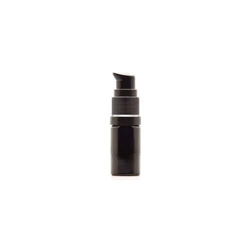 Infinity Jars 15ml UV Black Glass Refillable Pump Bottle for Oils & Serums - Variation 1