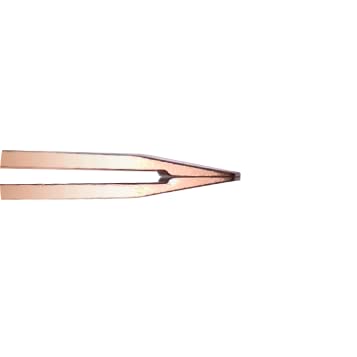 Grip Slanted Tip Tweezers - Rose Gold Stainless Steel for Brows