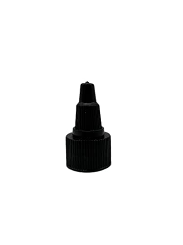 4 oz Black Cosmo Plastic Bottles - 12 Pack with Twist Top Cap