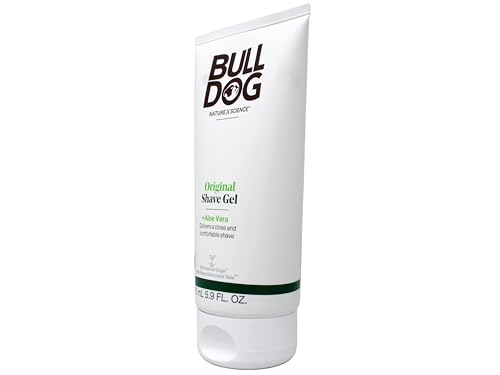 Bulldog Original Shave Gel for Men, Aloe Vera Enriched, 2-Pack