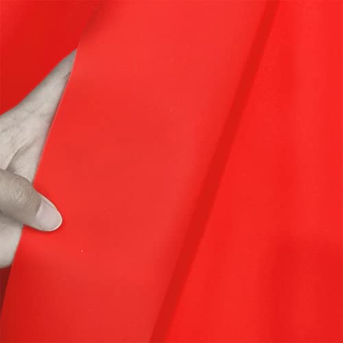 Soft Jelly PVC Vinyl Roll - 11.8" x 53" Waterproof Craft Fabric (Red)