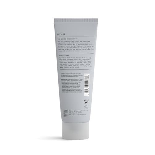 Bevel Essentials Clear Shave Gel for Men, Clear Shave Gel for Precise Detailing and Edging with Aloe Vera and Cucumber Extract to Soothe Skin and Prevent Razor Bumps, 4 Fl Oz