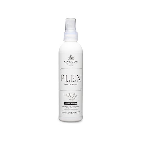 Kallos Plex Bond Builder Flat Iron Spray, Vegan Heat Protectant, 200ml