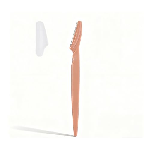 Bestac 12-Piece Dermaplane Eyebrow Trimmer Set Terracotta - At-Home Facial Razor for Women & Men