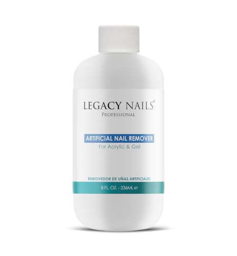 Legacy Nails Artificial Nail Remover 8 Fl Oz - Quick Gel & Acrylic Removal