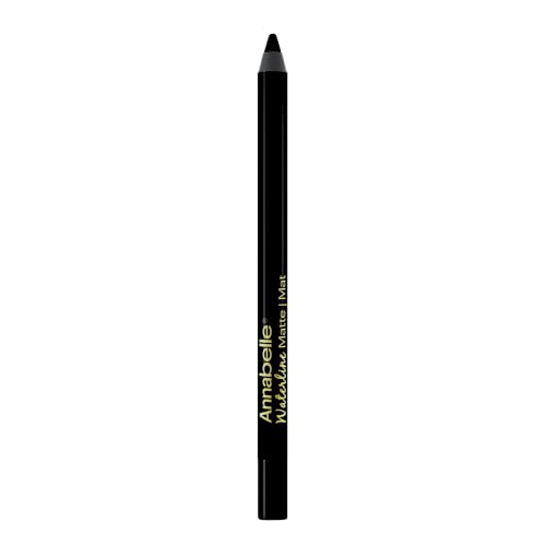 Annabelle Waterline Matte Kohl Eyeliner Pencil - Blackest Black, Waterproof, Long-Lasting
