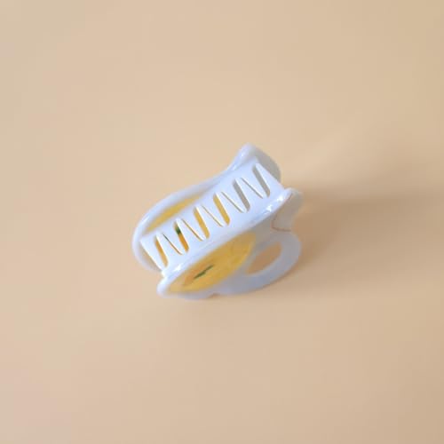 Lemon Shape Acetate Hair Claw Clip - Cute Non-Slip Hair Accessory