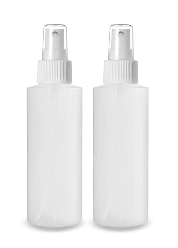 4 oz Fine Mist Spray Bottles - Refillable & Reusable (Pack of 2)