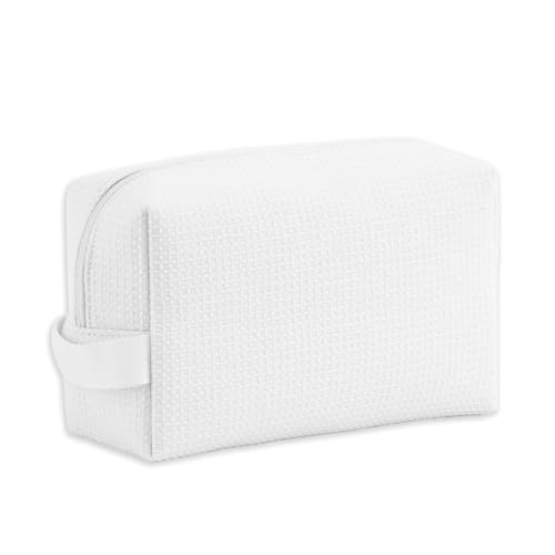 DYSHAYEN Small Waffle Makeup Bag - Travel Cosmetic Organizer