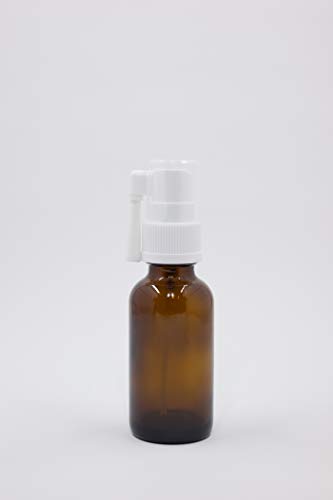 Snoot! Amber Glass Spray Bottles 30ml for Colloidal Silver & Oils - 2-Pack