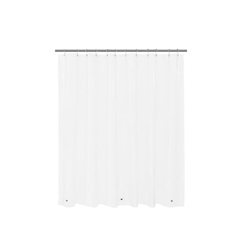 70x60 Clear PEVA Shower Curtain Liner with 3 Magnets