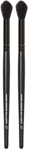 e.l.f. Fluffy Eye Blender Brush - Multi-Purpose for Eyeshadow & Concealer (Pack of 2)