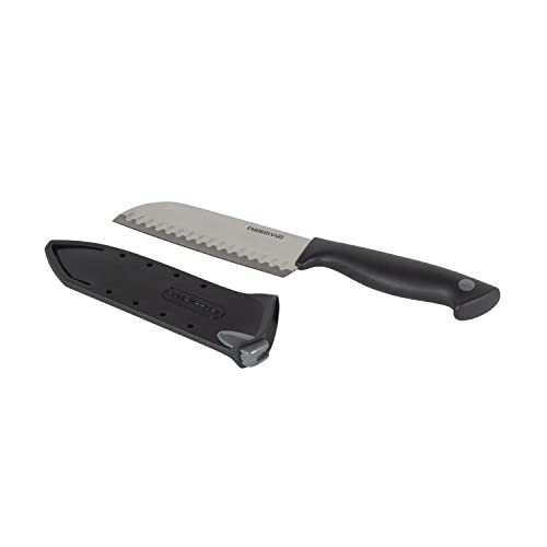 Farberware 5-Inch Santoku Knife with Self-Sharpening Blade Cover