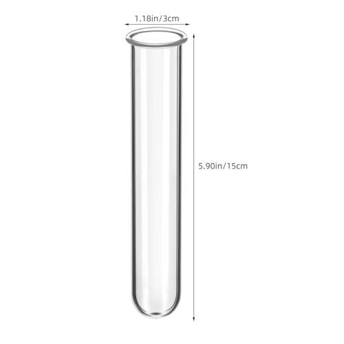 Hydroponic Plant Propagation Tubes - 4 Clear Glass Vases for Home