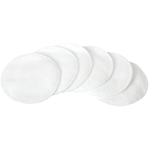 ForPro Pure & Natural Stitched Cotton Rounds for Face (400-Count), 100% Pure Cotton Makeup Remover Pads, Hypoallergenic, Lint-Free, Vegan & Cruelty-Free, Pack of 4-100 Cotton Pads