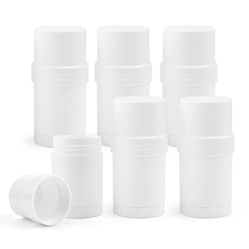 6 Pack 30ml Plastic Twist-Up Deodorant Containers for DIY Cosmetics