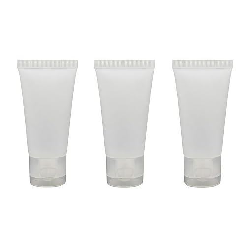 20PCS 50ml Refillable Cosmetic Squeezable Tubes - Clear Travel Containers