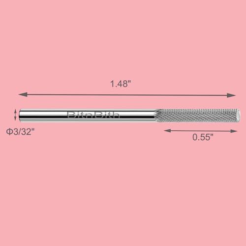 BitnBith 3XF Flat Nail Drill Bit for Natural Nail Care, Dead Skin Removal