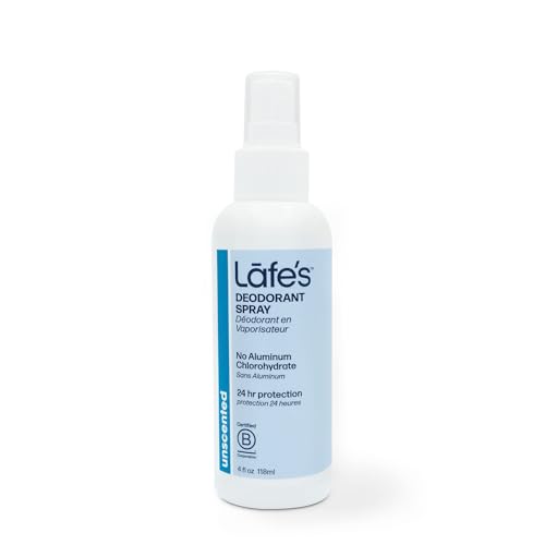 Lafe's Natural Deodorant Spray, Aloe Vera, 4oz - Pack of 3, Unscented