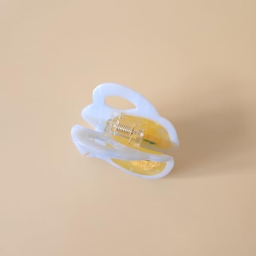 Lemon Shape Acetate Hair Claw Clip - Cute Non-Slip Hair Accessory