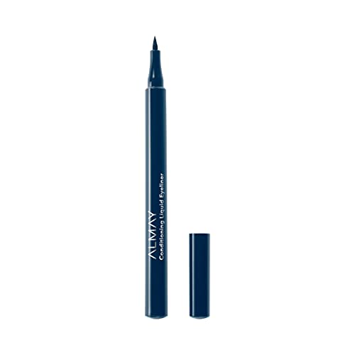 Almay Conditioning Liquid Eyeliner, Waterproof, 30 Navy, 0.03 fl oz (Pack of 2)