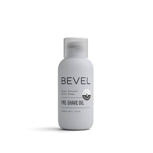 Bevel Pre Shave Oil for Men with Castor Oil, Olive Oil and Tea Tree Oil, Helps Soften Hair and Protect Skin from Irritation and Razor Burn, 2 Fl Oz