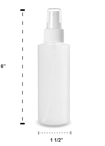 4 oz Fine Mist Spray Bottles - Refillable & Reusable (Pack of 2)