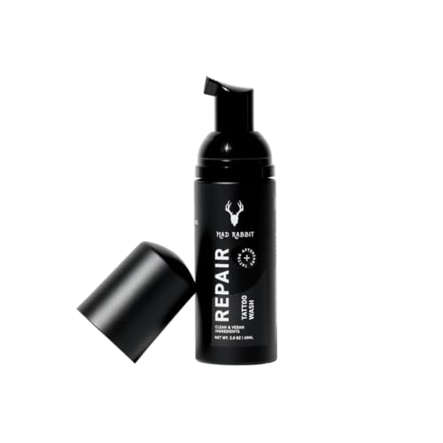 Mad Rabbit Tattoo Aftercare Soap | Fragrance-Free Foam Wash, 2 oz