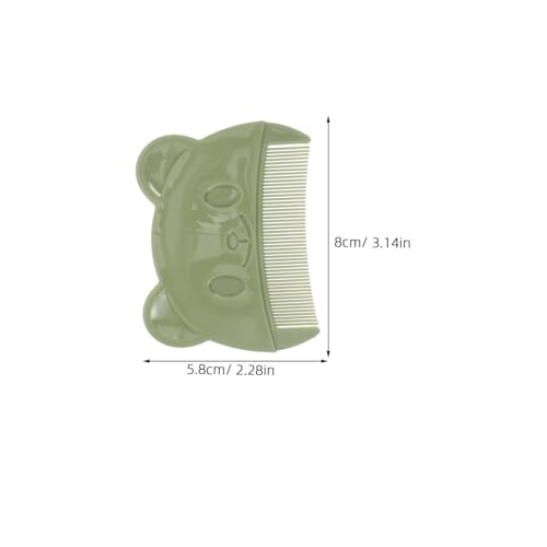 FOMIYES 6Pcs Baby Cradle Cap Combs - Gentle Bear-Shaped Scalp Brushes