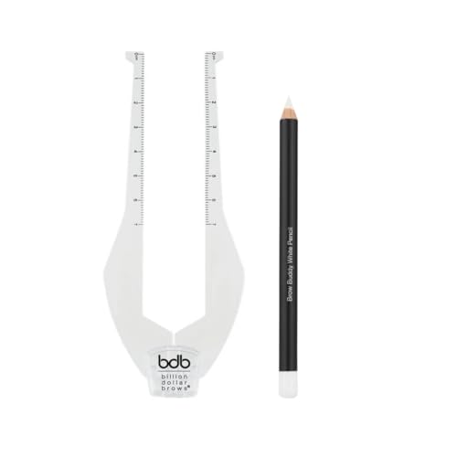 Billion Dollar Brows Brow Buddy Kit - Symmetrical Eyebrow Shaping Tool (Clear)