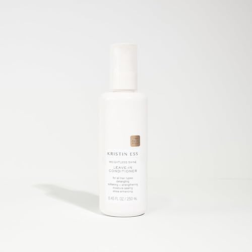 Kristin Ess Leave In Conditioner Spray - Lightweight Anti-Frizz Detangler with Castor Oil