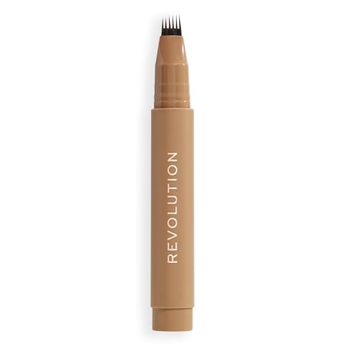 Revolution Instant Brow Hair Pen - Cool Brown | Precision Applicator for Natural Brows
