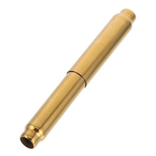 Adjustable Stainless Steel Toilet Paper Holder with Spring Mechanism - Gold