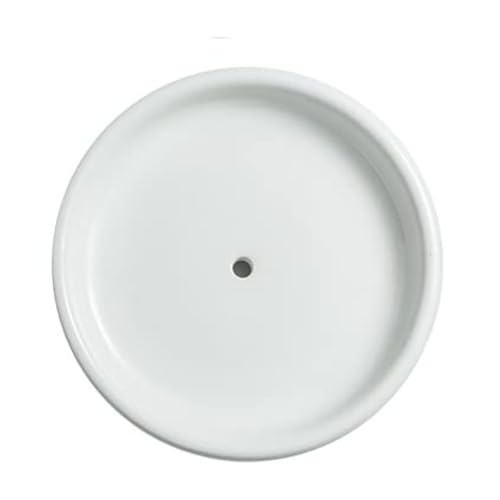 Self-Draining Ceramic Soap Dish - Compact White Tray for Soap & Jewelry