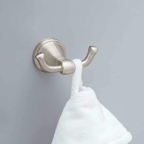 Delta Becker Wall-Mounted Towel and Robe Hook, SpotShield Brushed Nickel