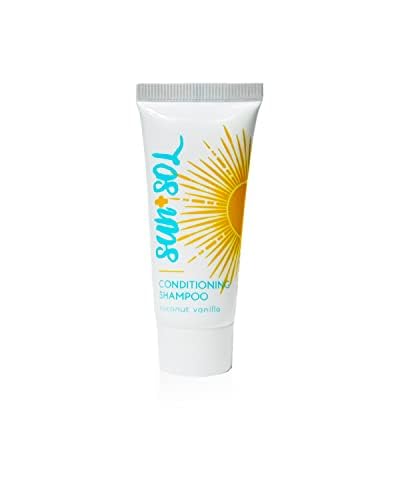 World Amenities Sun + Sol 2-in-1 Shampoo & Conditioner - Travel Size (Pack of 25)
