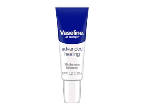 Vaseline Lip Therapy Advanced Healing Lip Balm, 0.35 oz Tube - 7 Pack